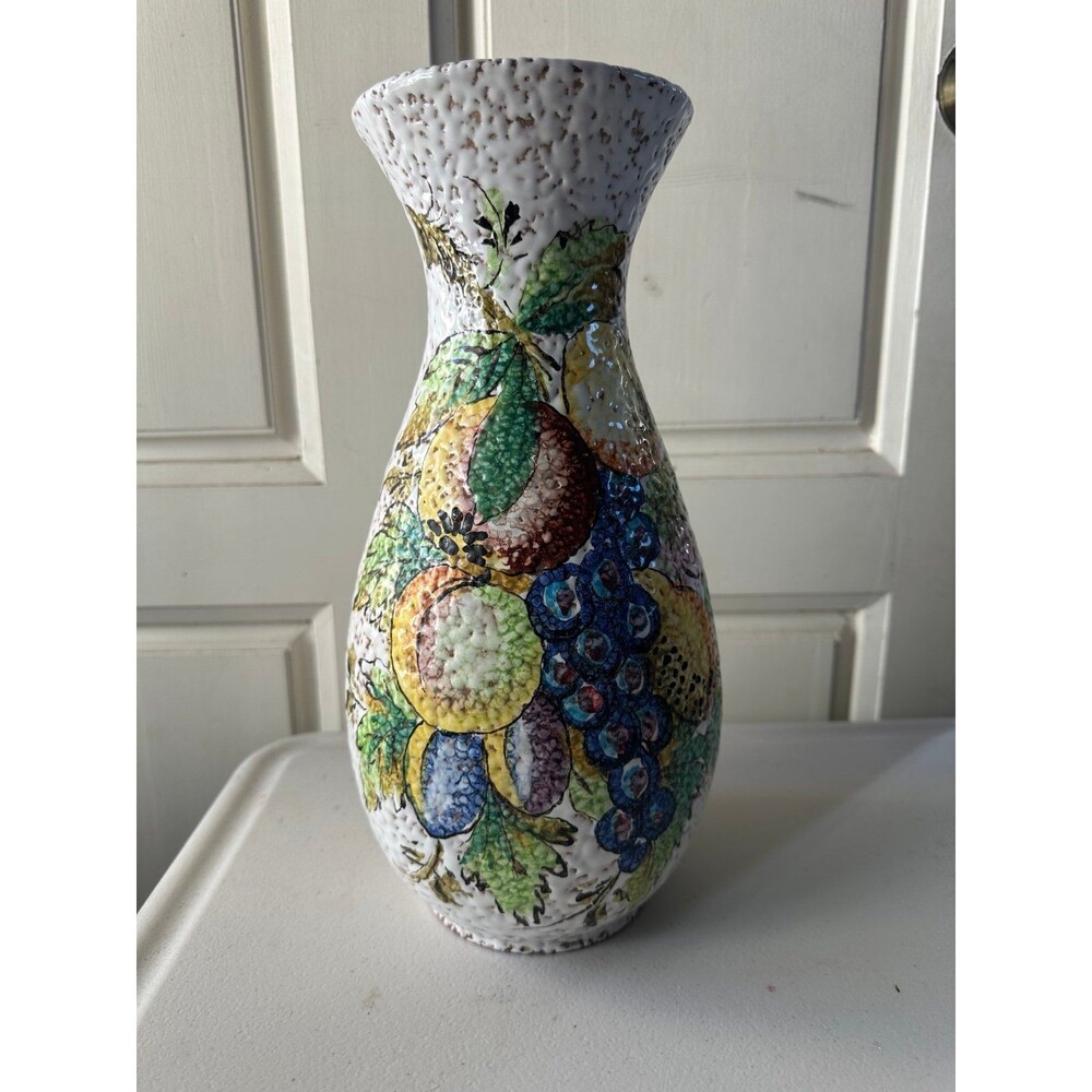 Rare Vintage Marbro Lamp Italian Glazed Majolica Ceramic Body Numbered 2/205 A